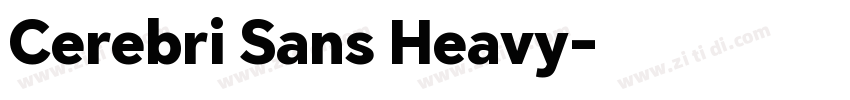 Cerebri Sans Heavy字体转换